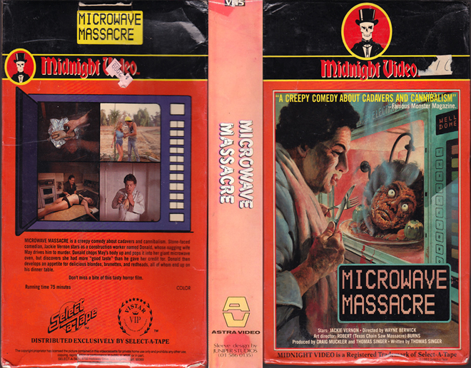 MICROWAVE MASSACRE VHS COVER, VHS COVERS