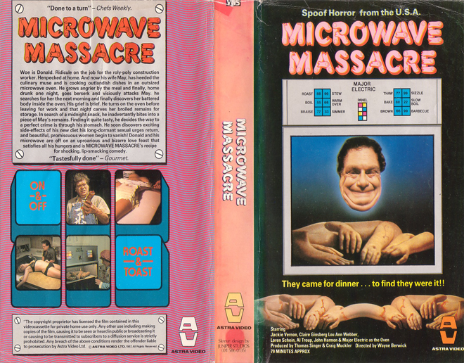 MICROWAVE MASSACRE, VHS COVERS