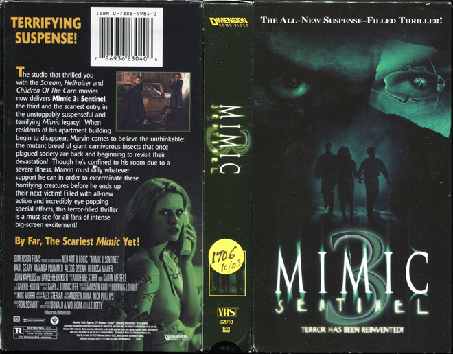 MIMIC 3, ACTION VHS COVER, HORROR VHS COVER, BLAXPLOITATION VHS COVER, HORROR VHS COVER, ACTION EXPLOITATION VHS COVER, SCI-FI VHS COVER, MUSIC VHS COVER, SEX COMEDY VHS COVER, DRAMA VHS COVER, SEXPLOITATION VHS COVER, BIG BOX VHS COVER, CLAMSHELL VHS COVER, VHS COVER, VHS COVERS, DVD COVER, DVD COVERS