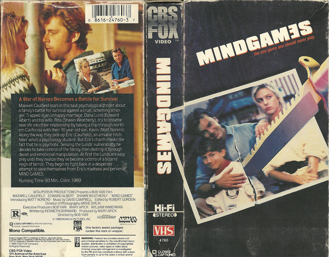 MINDGAMES VHS COVER