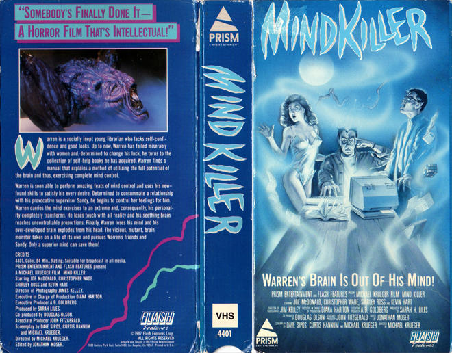 MINDKILLER VHS COVER