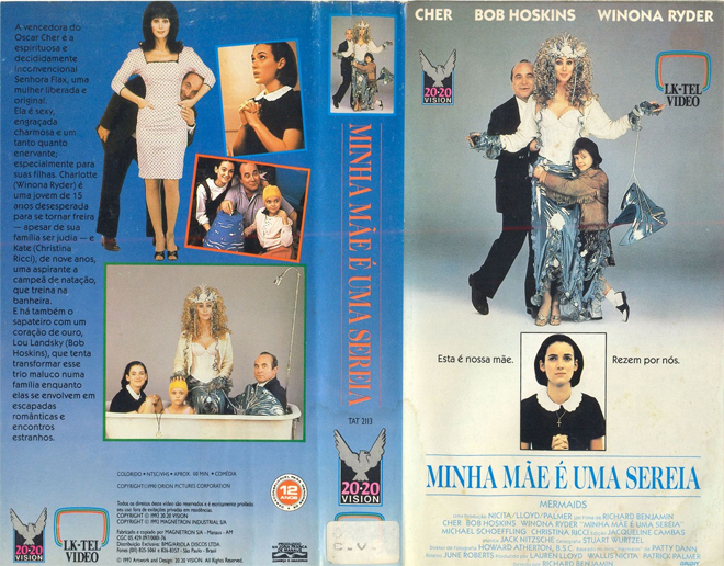 MINHA MÃE É UMA SEREIA (MERMAIDS) VHS COVER