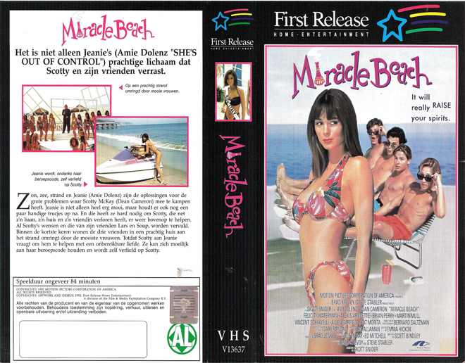MIRACLE BEACH VHS COVER, VHS COVERS