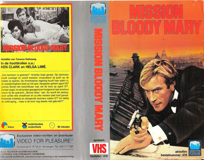 MISSION BLOODY MARY, VESTRON VIDEO INTERNATIONAL, BIG BOX, HORROR, ACTION EXPLOITATION, ACTION, HORROR, SCI-FI, MUSIC, THRILLER, SEX COMEDY, DRAMA, SEXPLOITATION, VHS COVER, VHS COVERS, DVD COVER, DVD COVERS