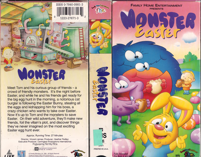 MONSTER EASTER VHS COVER