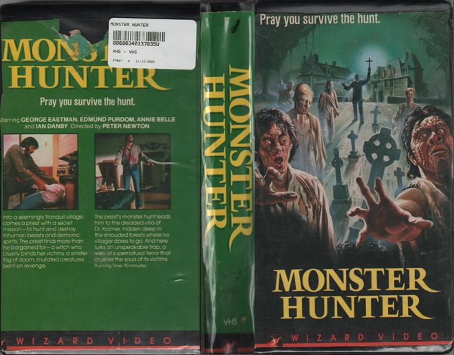 MONSTER HUNTER WIZARD VIDEO VHS COVER