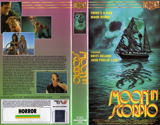 MOON IN SCORPIO VHS COVER, VHS COVERS