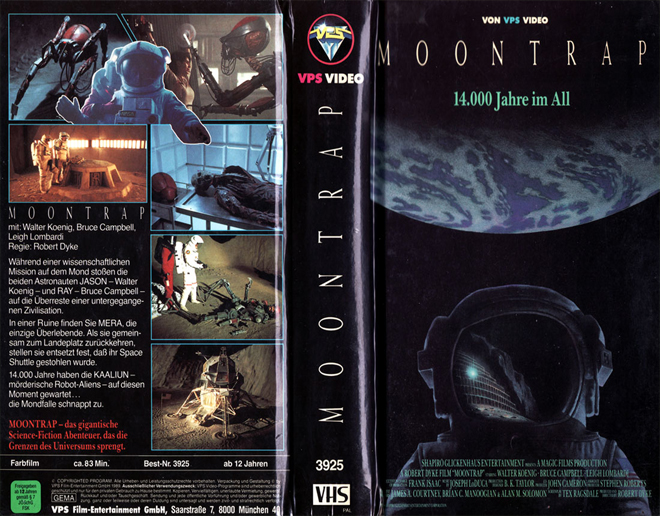 MOONTRAP VPS VIDEO VHS COVER