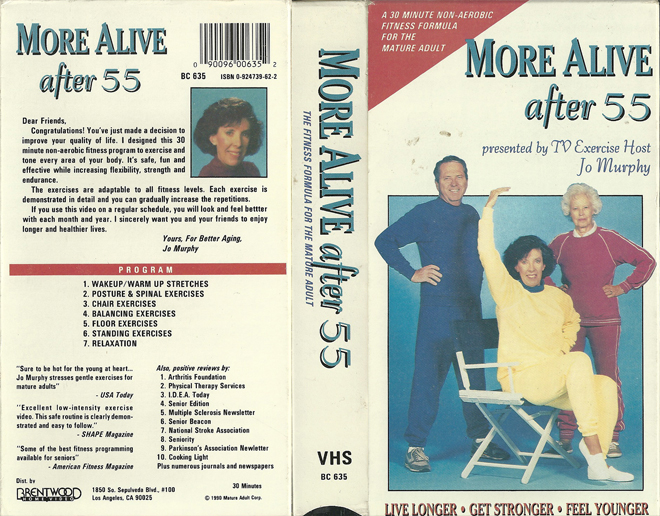 MORE ALIVE AFTER 55 VHS COVER