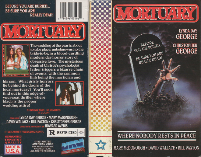 MORTUARY VHS COVER