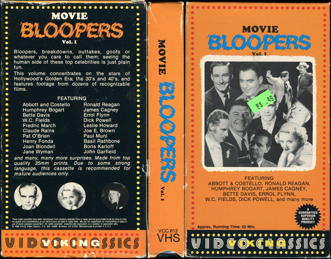MOVIE BLOOPERS VOLUME 1, HORROR, BLAXPLOITATION, HORROR, ACTION EXPLOITATION, SCI-FI, MUSIC, SEX COMEDY, DRAMA, SEXPLOITATION, VHS COVER, VHS COVERS, DVD COVER, DVD COVERS