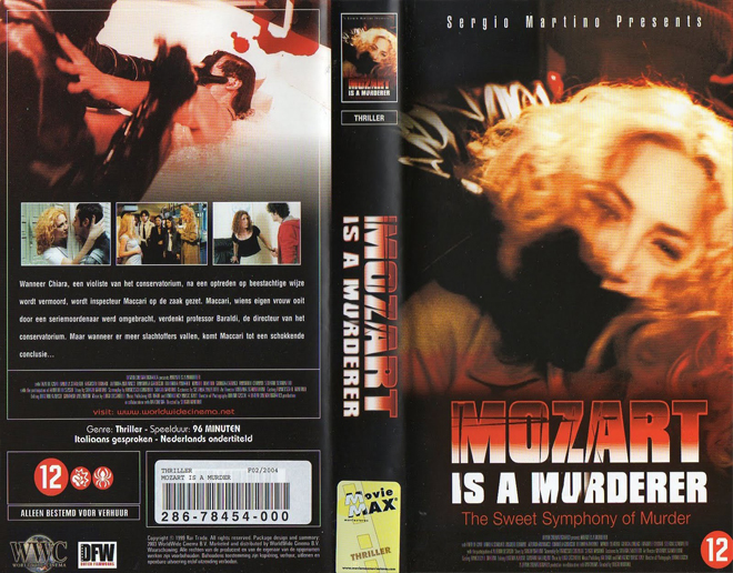 MOZART IS A MURDERER VHS COVER, VHS COVERS