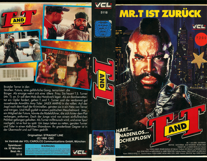 MR T. T AND T VHS COVER, VHS COVERS
