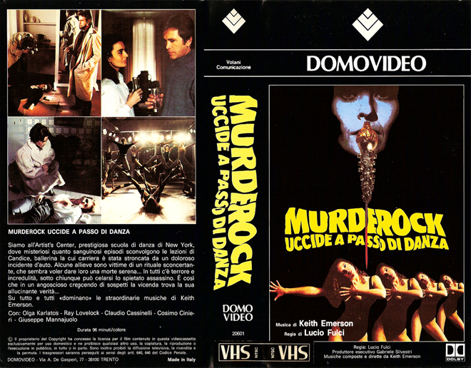 MURDEROCK UCCIDE A PASSO DI DANZA VHS COVER