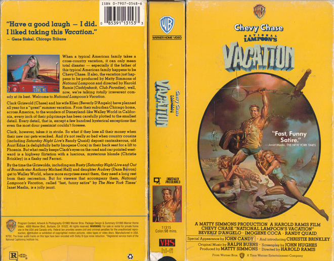 NATIONAL LAMPOONS VACATION CHEVY CHASE VHS COVER