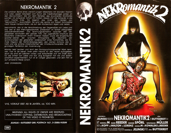 NEKROMANTIK 2 VHS COVER