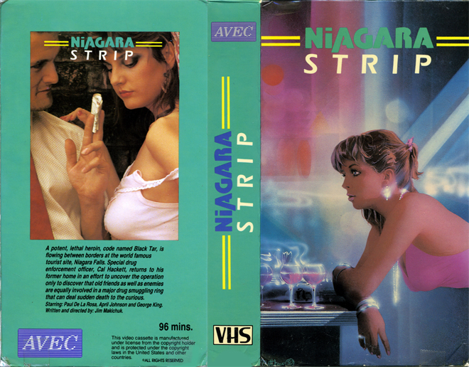 NIAGARA STRIP VHS COVER, VHS COVERS