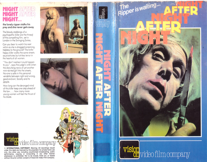 NIGHT AFTER NIGHT AFTER NIGHT VHS COVER