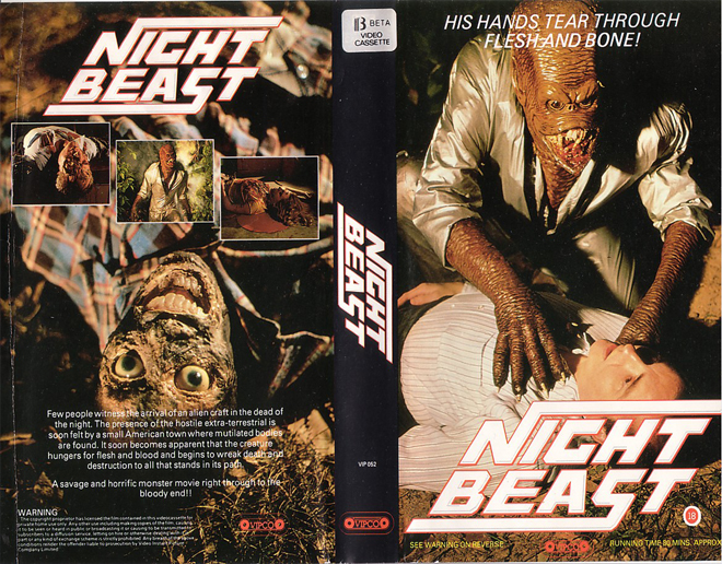 NIGHT BEAST VHS COVER