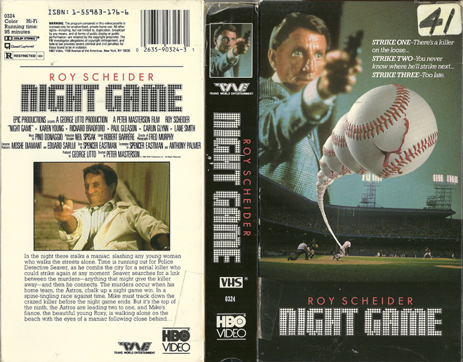 NIGHT GAME VHS COVER