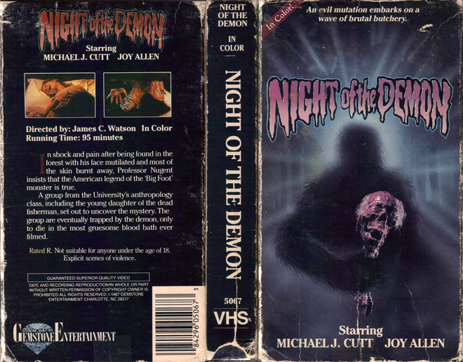 NIGHT OF THE DEMON MICHAEL J. CUTT - SUBMITTED BY CJ PATTERSON