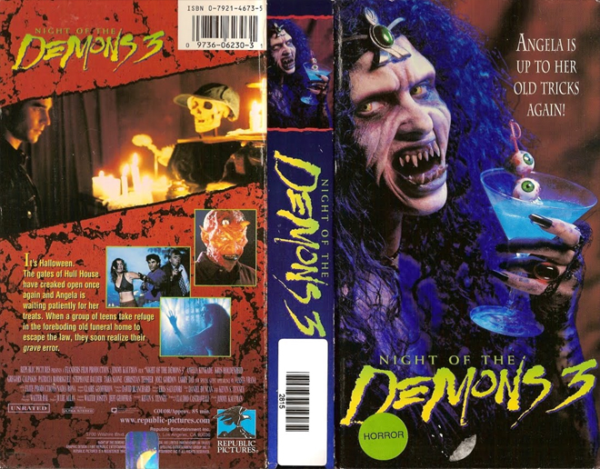 NIGHT OF THE DEMONS 3 REPUBLIC PICTURES VHS COVER