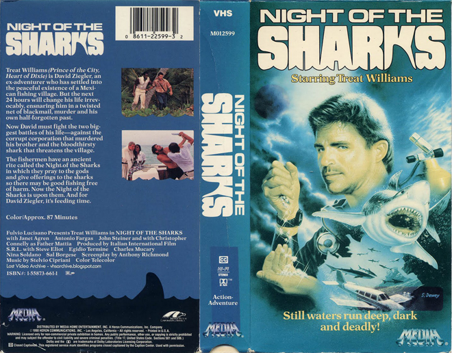 NIGHT OF THE SHARKS VHS COVER