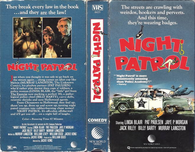 NIGHT PATROL ACTION MOVIE, ACTION VHS COVER, HORROR VHS COVER, BLAXPLOITATION VHS COVER, HORROR VHS COVER, ACTION EXPLOITATION VHS COVER, SCI-FI VHS COVER, MUSIC VHS COVER, SEX COMEDY VHS COVER, DRAMA VHS COVER, SEXPLOITATION VHS COVER, BIG BOX VHS COVER, CLAMSHELL VHS COVER, VHS COVER, VHS COVERS, DVD COVER, DVD COVERS