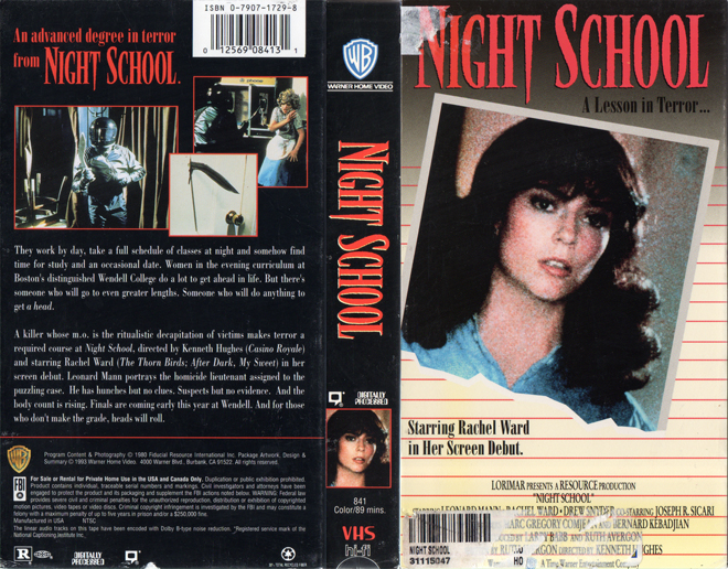 NIGHT SCHOOL VHS COVER