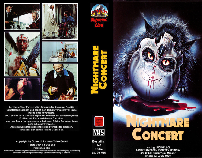 NIGHTMARE CONCERT VHS COVER