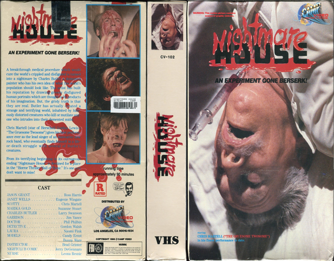 NIGHTMARE HOUSE VHS COVER