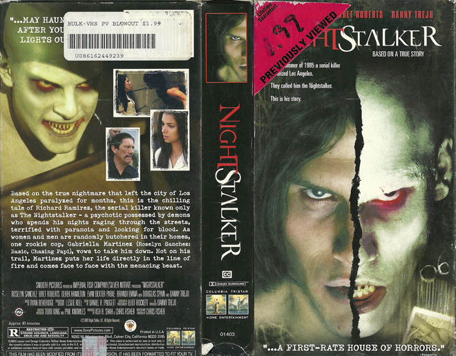 NIGHTSTALKER VHS COVER