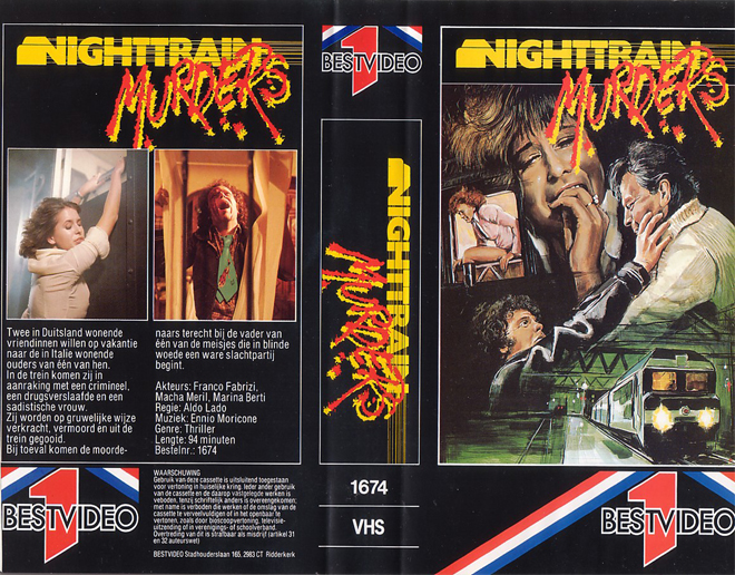NIGHTTRAIN MURDERS VHS COVER