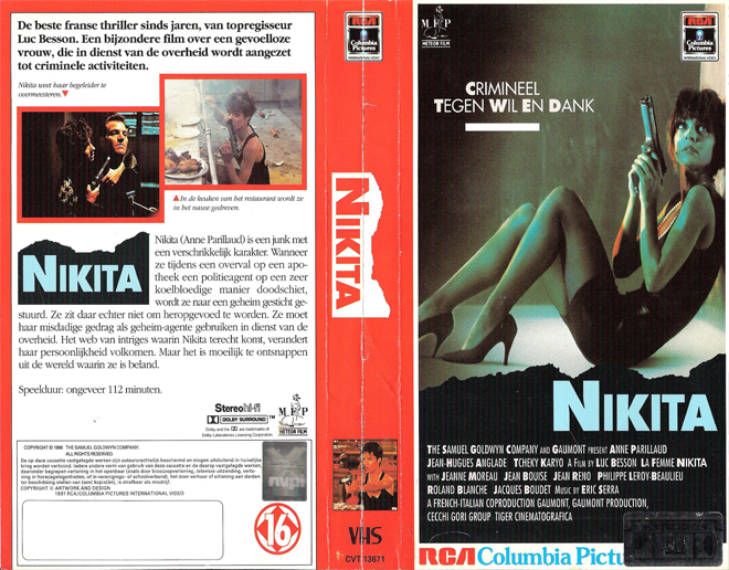 NIKITA VHS COVER, VHS COVERS