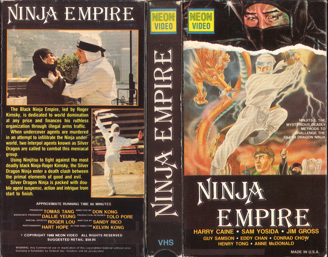 NINJA EMPIRE, ACTION VHS COVER, HORROR VHS COVER, BLAXPLOITATION VHS COVER, HORROR VHS COVER, ACTION EXPLOITATION VHS COVER, SCI-FI VHS COVER, MUSIC VHS COVER, SEX COMEDY VHS COVER, DRAMA VHS COVER, SEXPLOITATION VHS COVER, BIG BOX VHS COVER, CLAMSHELL VHS COVER, VHS COVER, VHS COVERS, DVD COVER, DVD COVERS