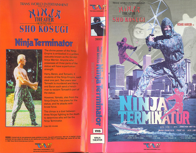 NINJA TERMINATOR VHS COVER