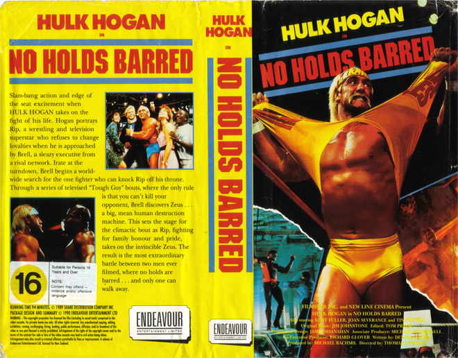 NO HOLDS BARRED, HULK HOGAN, HORROR, ACTION EXPLOITATION, ACTION, HORROR, SCI-FI, MUSIC, THRILLER, SEX COMEDY,  DRAMA, SEXPLOITATION, VHS COVER, VHS COVERS, DVD COVER, DVD COVERS