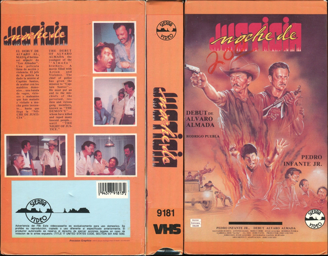 NOCHE DE JUSTICIA, ACTION VHS COVER, HORROR VHS COVER, BLAXPLOITATION VHS COVER, HORROR VHS COVER, ACTION EXPLOITATION VHS COVER, SCI-FI VHS COVER, MUSIC VHS COVER, SEX COMEDY VHS COVER, DRAMA VHS COVER, SEXPLOITATION VHS COVER, BIG BOX VHS COVER, CLAMSHELL VHS COVER, VHS COVER, VHS COVERS, DVD COVER, DVD COVERS