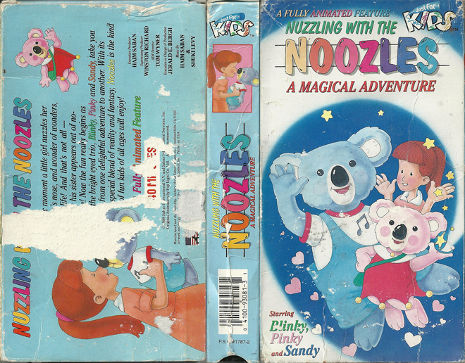 NOOZLES - A MAGICAL ADVENTURE, ACTION VHS COVER, HORROR VHS COVER, BLAXPLOITATION VHS COVER, HORROR VHS COVER, ACTION EXPLOITATION VHS COVER, SCI-FI VHS COVER, MUSIC VHS COVER, SEX COMEDY VHS COVER, DRAMA VHS COVER, SEXPLOITATION VHS COVER, BIG BOX VHS COVER, CLAMSHELL VHS COVER, VHS COVER, VHS COVERS, DVD COVER, DVD COVERS