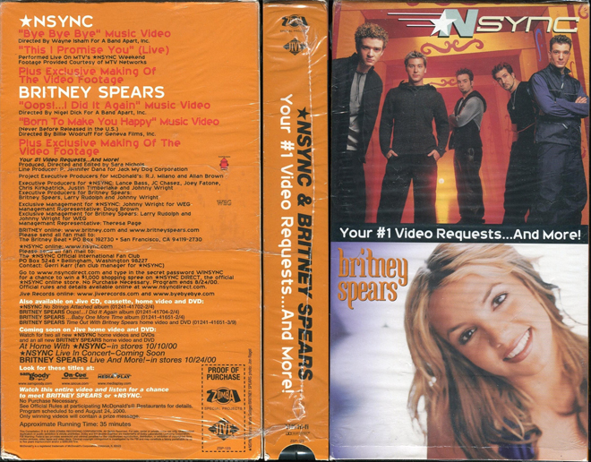 NSYNC-AND-BRITNEY-SPEARS, ACTION VHS COVER, HORROR VHS COVER, BLAXPLOITATION VHS COVER, HORROR VHS COVER, ACTION EXPLOITATION VHS COVER, SCI-FI VHS COVER, MUSIC VHS COVER, SEX COMEDY VHS COVER, DRAMA VHS COVER, SEXPLOITATION VHS COVER, BIG BOX VHS COVER, CLAMSHELL VHS COVER, VHS COVER, VHS COVERS, DVD COVER, DVD COVERS