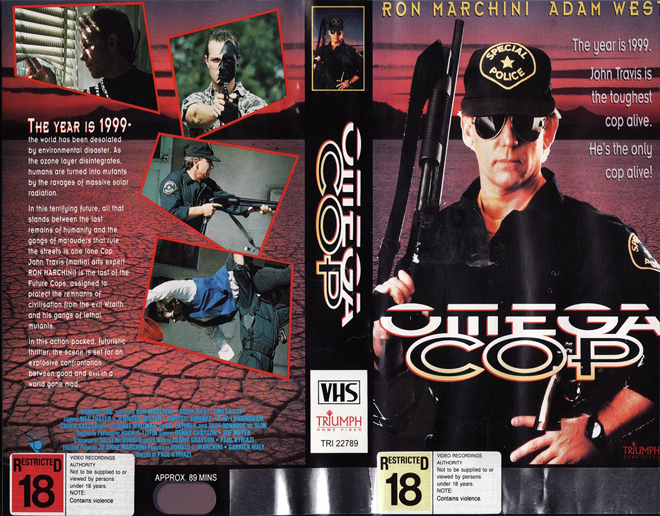 OMEGA COP RON MARCHINI VHS COVER