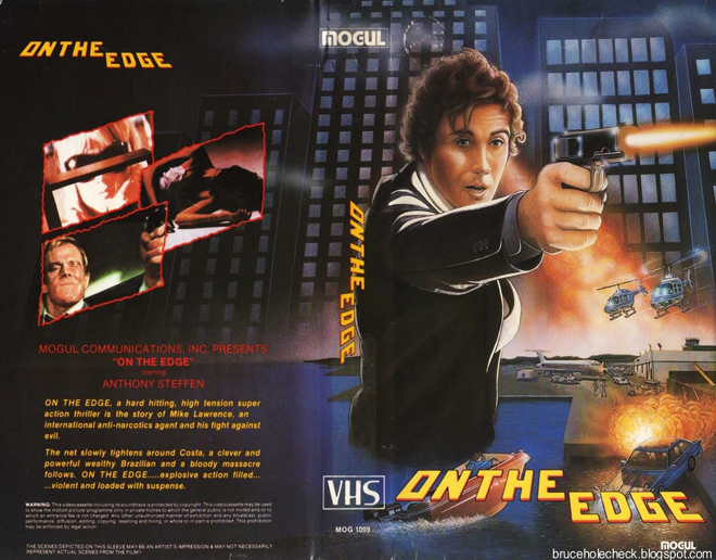 ON THE EDGE VHS COVER