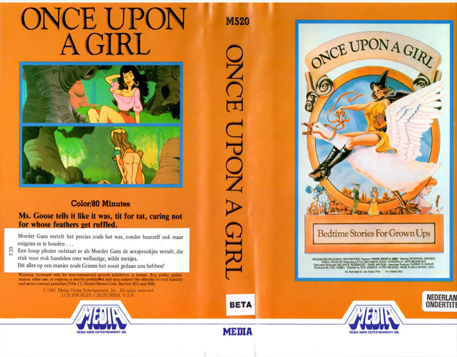 ONCE UPON A GIRL : BEDTIME STORIES FOR GROWN UPS VHS COVER