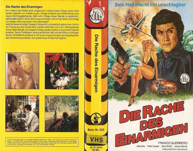 ONE ARMED EXECUTIONER DIE RACHE DES EINARMIGEN VHS COVER