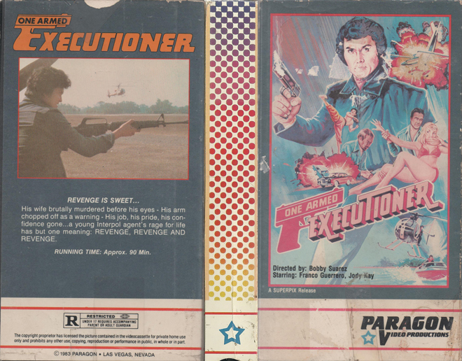 ONE ARMED EXECUTIONER VHS COVER