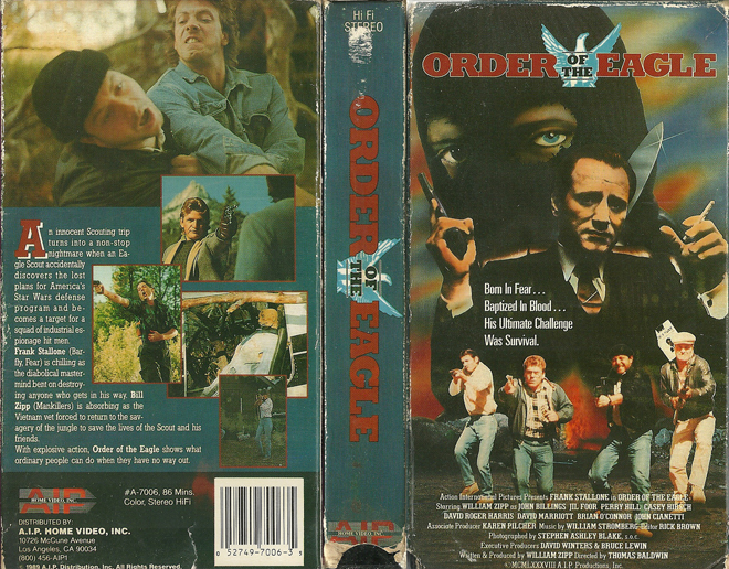 ORDER OF THE EAGLE VHS COVER