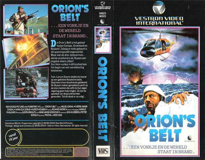 ORIONS BELT VHS COVER