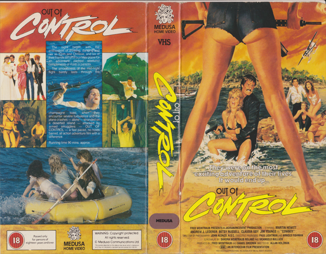 OUT OF CONTROL MEDUSA HOME VIDEO VHS COVER