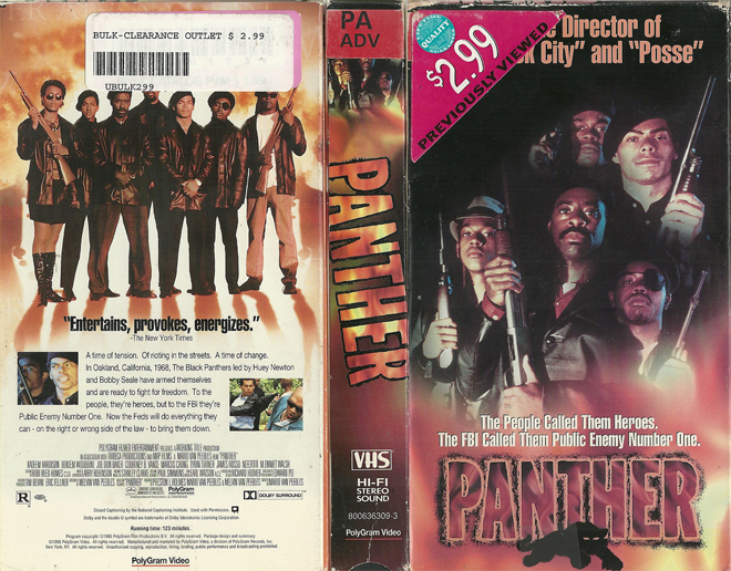PANTHER, BLACK PANTHERS, HORROR, ACTION EXPLOITATION, ACTION, ACTIONXPLOITATION, SCI-FI, MUSIC, THRILLER, SEX COMEDY,  DRAMA, SEXPLOITATION, VHS COVER, VHS COVERS, DVD COVER, DVD COVERS