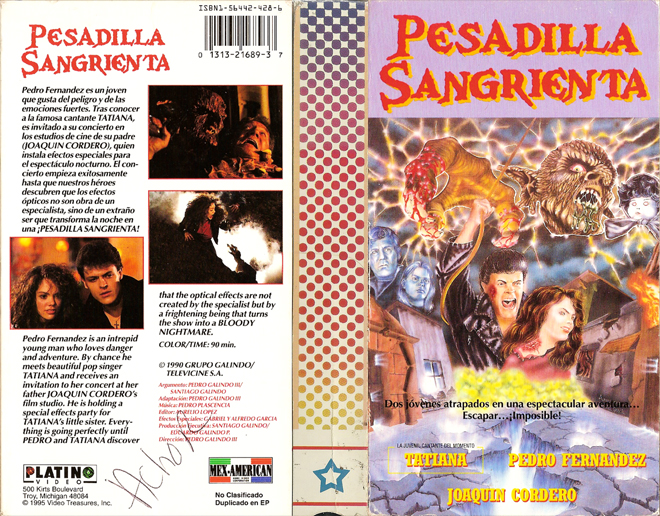 PESADILLA SANGRIENTA VHS COVER